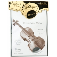 ❤ Schwarzes Holz Violine Kinnhalter mit Silber Kinnhalter Schraube Profession ❤ 